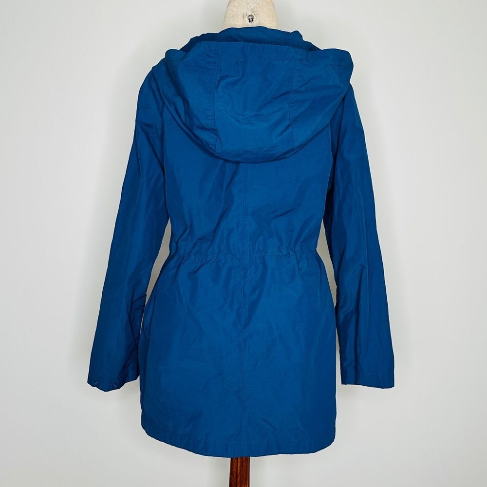 Eileen Fisher Women's Blue (Atlantis) Hooded Anorak Jacket Size Small - Picture 4 of 12